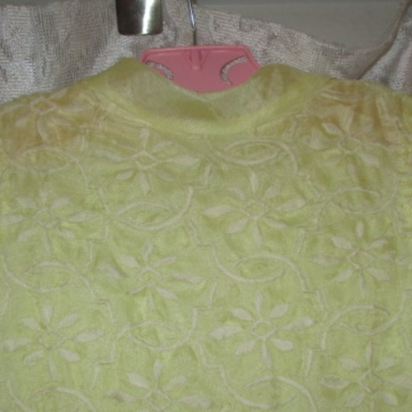 Vintage 60s/70s little girl Shift 2 layer shift dress groovy retro handmade - Picture 3 of 11